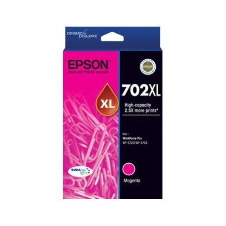 Epson DURABrite Ultra 702XL Original High Yield Inkjet Ink Cartridge - Magenta Pack