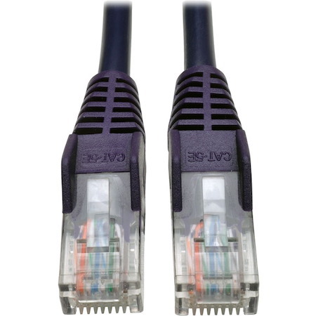 Tripp Lite by Eaton Cat5e 350 MHz Snagless Molded (UTP) Ethernet Cable (RJ45 M/M) PoE - Purple 25 ft. (7.62 m)