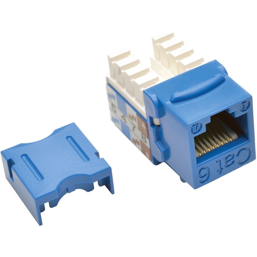 Eaton Tripp Lite Series Cat6/Cat5e 110 Style Punch Down Keystone Jack - Blue, TAA