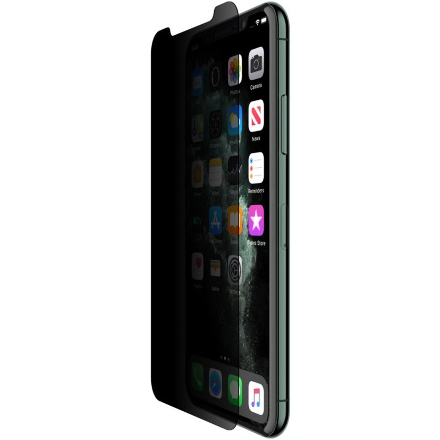 Belkin ScreenForce InvisiGlass Glass Privacy Screen Protector - Black - 1