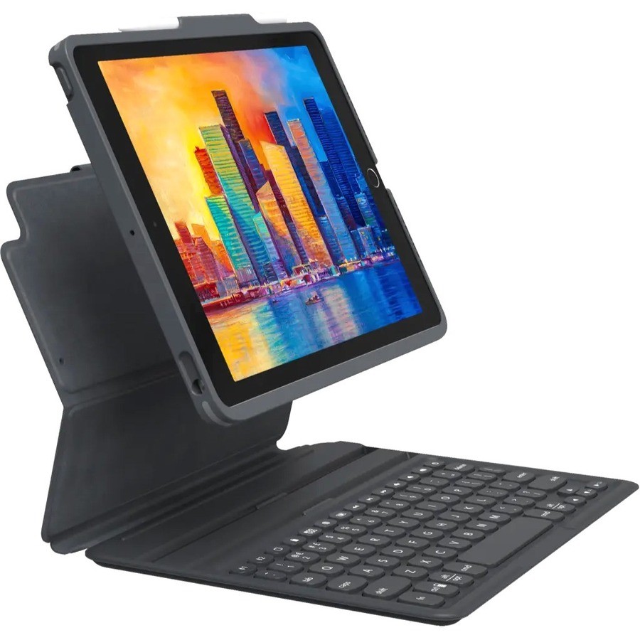 ZAGG Pro Keys Keyboard/Cover Case for 25.9 cm (10.2") Apple iPad (7th Generation), iPad (8th Generation), iPad (9th Generation) Tablet - Black, Grey