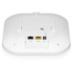Zyxel WiFi 6E AXE5400 2.5G Multi-Gigabit Business AP | Bandflex 2.4Ghz and 5Ghz or 6Ghz Operation | 1 GbE Passthru| Mesh, Seamless Roaming, Captive Portal | Hybrid Cloud | POE+ Support | NWA220AX-6E
