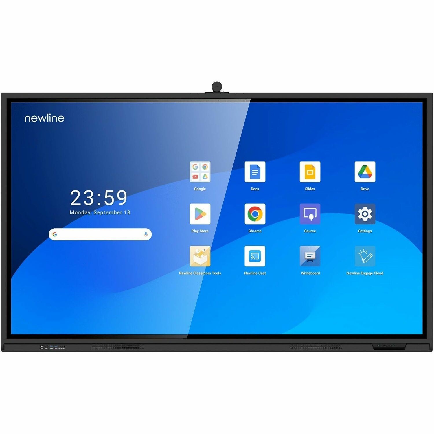 Newline - 55" Diagonal Class Q Pro Series LED-backlit LCD display - interactive - with touchscreen (multi touch) - Android - 4K UHD (2160p) 3840 x 2160