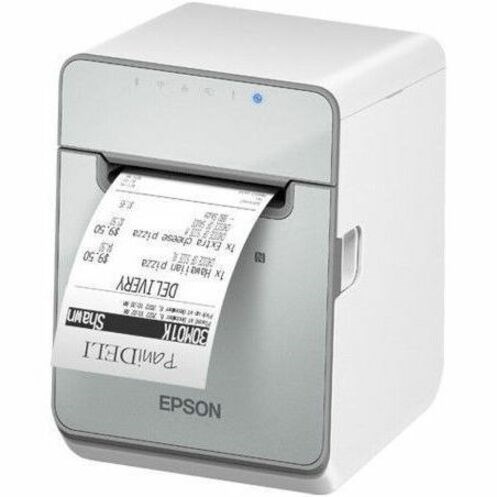 Epson TM-L100-801 Mobile, POS System, Hospitality Direct Thermal Printer - Monochrome - Wall Mount - Label/Receipt Print - Fast Ethernet - USB - Serial - With Cutter - Space Gray