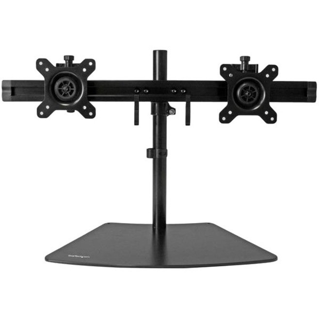 STARTECH.COM DUAL MONITOR STAND, UP TO 24", HORIZONTAL, H/ADJ, VESA, BLACK, 5YR
