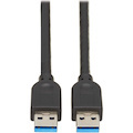 Eaton Tripp Lite Series USB 3.0 SuperSpeed A to A Cable for USB 3.0 All-in-One Keystone/Panel Mount Couplers (M/M), Black, 10 ft. (3 m)