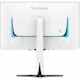 ViewSonic Gaming XG272-2K-OLED 27 Inch 1440p 240Hz OLED Ergonomic White Gaming Monitor with up to 0.01ms, FreeSync Premium, G-Sync Compatibility, RGB, and USB-C, HDMI v2.1, DP Inputs