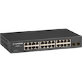 Black Box Gigabit Ethernet Managed Switch - (24) RJ-45, (2) SFP