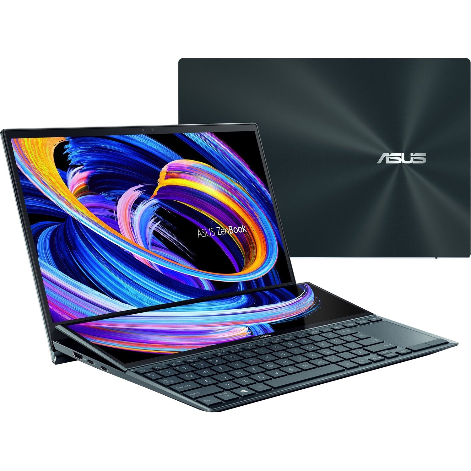 Asus ZenBook Duo 14 UX482 UX482EGR-XB74T 14" Notebook - Full HD - Intel Core i7 11th Gen i7-1195G7 - 16 GB - 1 TB SSD - Celestial Blue