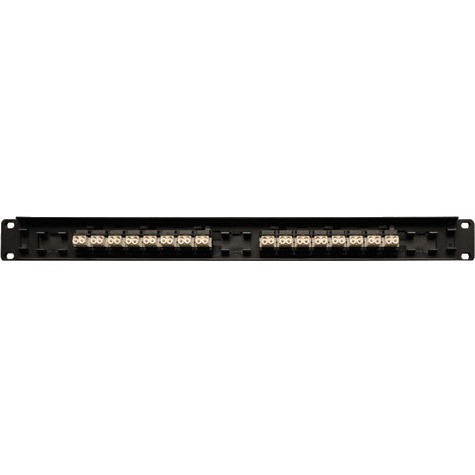 Eaton Tripp Lite Series 16-Port Fiber Patch Panel, 1U (LC/LC), Multimode or Singlemode