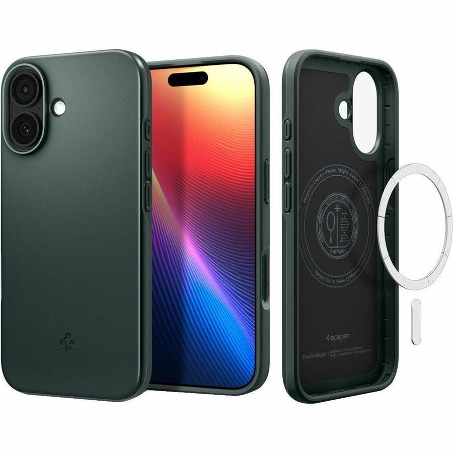 Spigen Thin Fit Case voor Apple iPhone 17 Smartphone - Groen