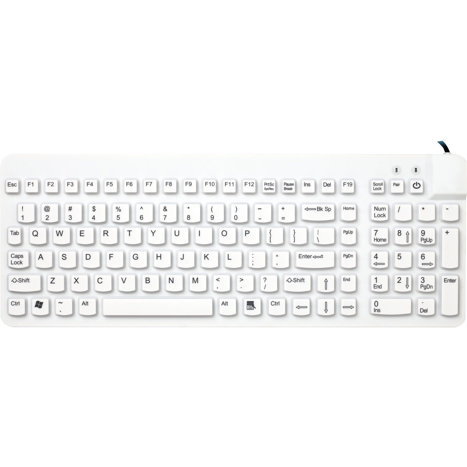 Man & Machine Premium Full Size Waterproof Disinfectable Keyboard