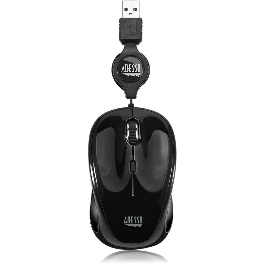 Adesso iMouse S8B - USB Illuminated Retractable Mini Mouse