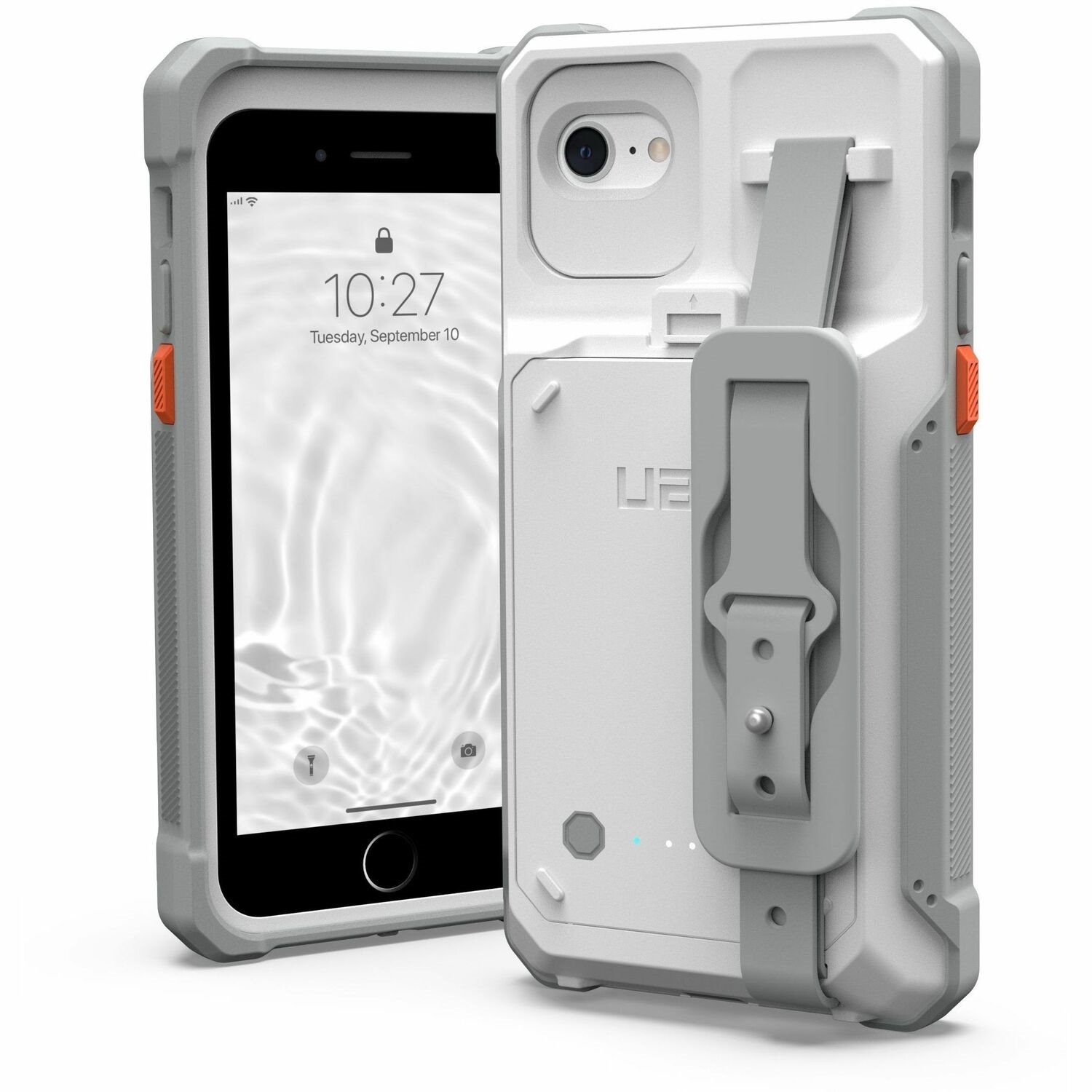 Urban Armor Gear Workflow Battery Case for Apple iPhone SE/SE2/SE3/8 - White/Grey