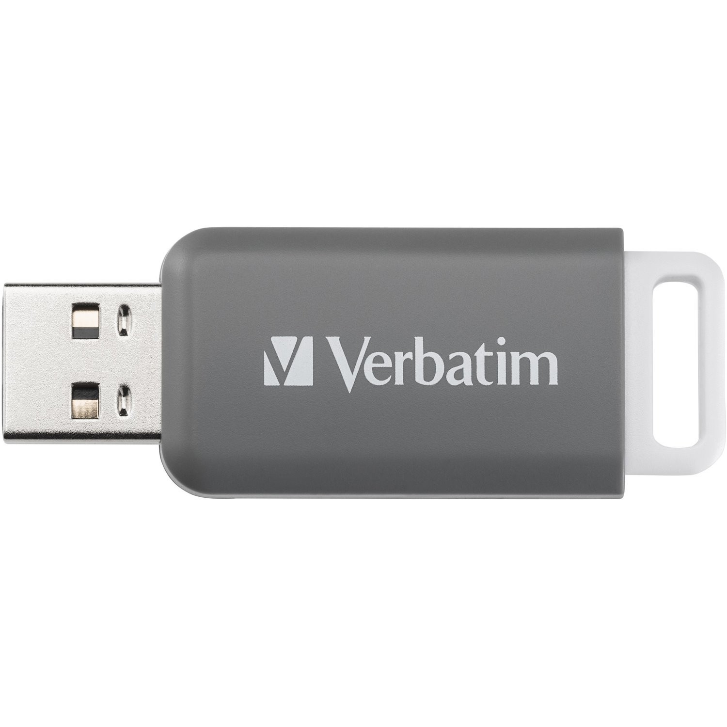 Verbatim DataBar 128 GB USB 2.0 Flash Drive - Grey