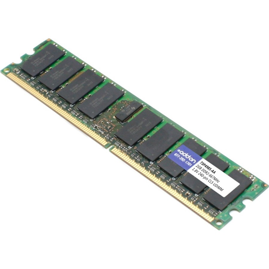 AddOn Lenovo&reg; 73P4985 Compatible 2GB DDR2-667MHz Unbuffered Dual Rank 1.8V 240-pin CL5 UDIMM