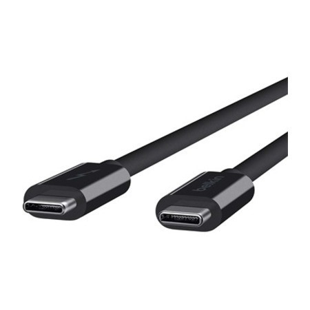 Belkin 60W Thunderbolt 3 USB-C to USB-C Cable - USB 3.1 - 20 Gbps - 1m/3.3ft - M/M - Black