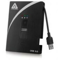 Apricorn A25-3BIO256-S256 256 GB Portable Solid State Drive - External - Black