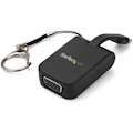 StarTech.com Compact USB C to VGA Adapter - 1080p Active USB Type-C to VGA Display Converter w/ Keychain Ring - Thunderbolt 3 Compatible