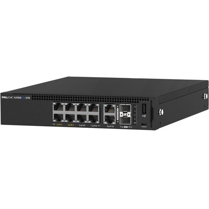 Dell EMC PowerSwitch N1100 N1108EP-ON 8 Ports Manageable Ethernet Switch - TAA Compliant