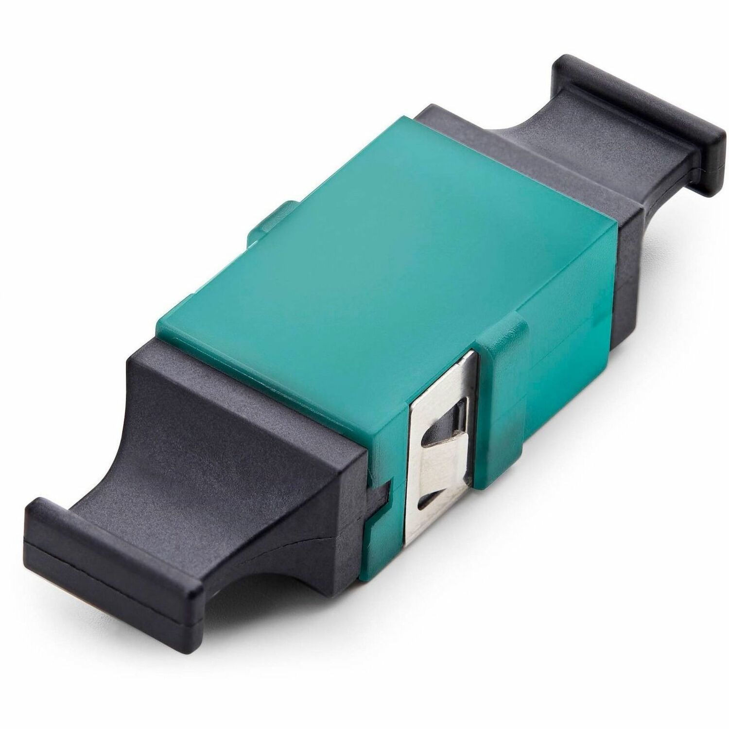 StarTech.com MPO/MTP Glasvezel Koppelstuk, Multimode OM3/OM4 MPO Fiber Coupler, Key Up-Key Down, MPO/MTP-APC Coupler - Aqua