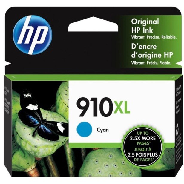 HP 910XL Original High Yield Inkjet Ink Cartridge - Cyan - 1 Each