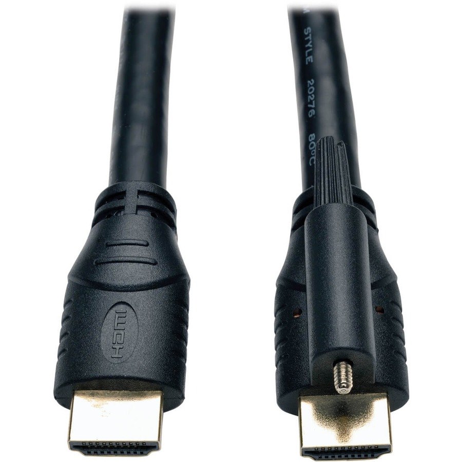 Eaton Tripp Lite Series High Speed HDMI Cable with Ethernet and Locking Connector, UHD 4K, 24AWG (M/M), 15 ft. (4.57 m)