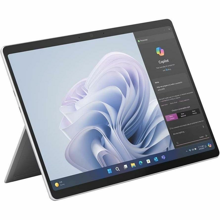 Microsoft Surface Pro 10 Tablet - 13" - vPro Technology - 32 GB - 256 GB SSD - Windows 11 Pro - Platinum