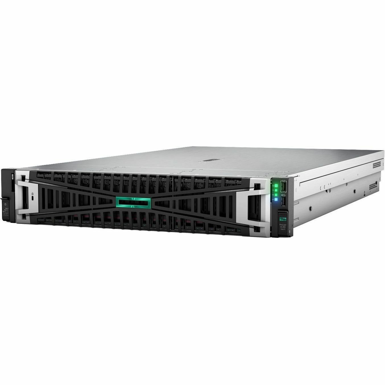 HPE SMART CHOICE ProLiant DL380 G11 2U Rack Server - 1 x Intel Xeon Silver 4510 2.4 GHz - 64 GB RAM - 16 TB HDD - (2 x 8TB) HDD Configuration - Serial ATA/600, 12Gb/s SAS Controller