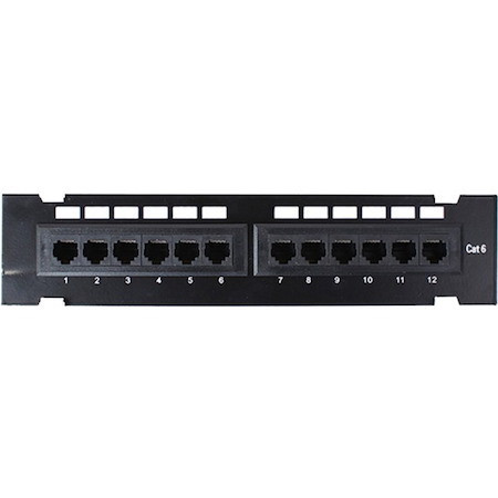 4XEM 12 Port CAT6 Wall Mount Patch Panel