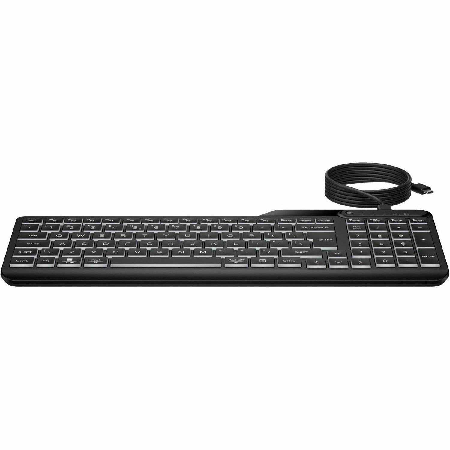 HP 405 Multi-Device Backlit Wired Keyboard (7N7C1UT)