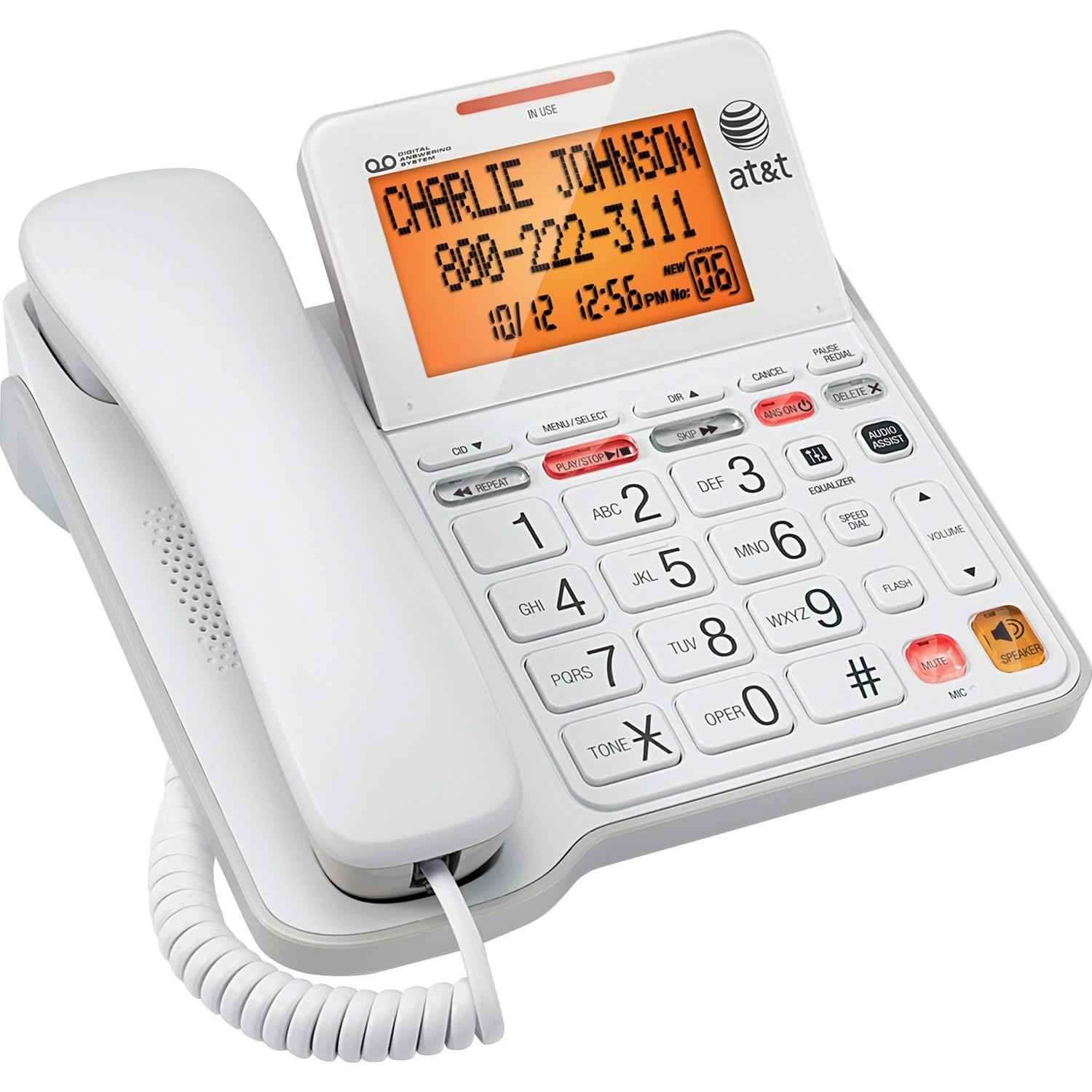 AT&T CL4940 Standard Phone - White
