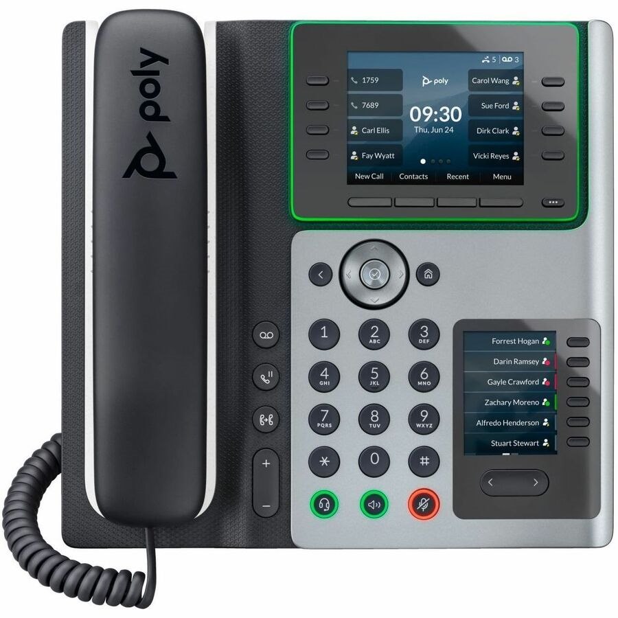 Poly Edge E400 IP Phone and PoE-enabled GSA/TAA