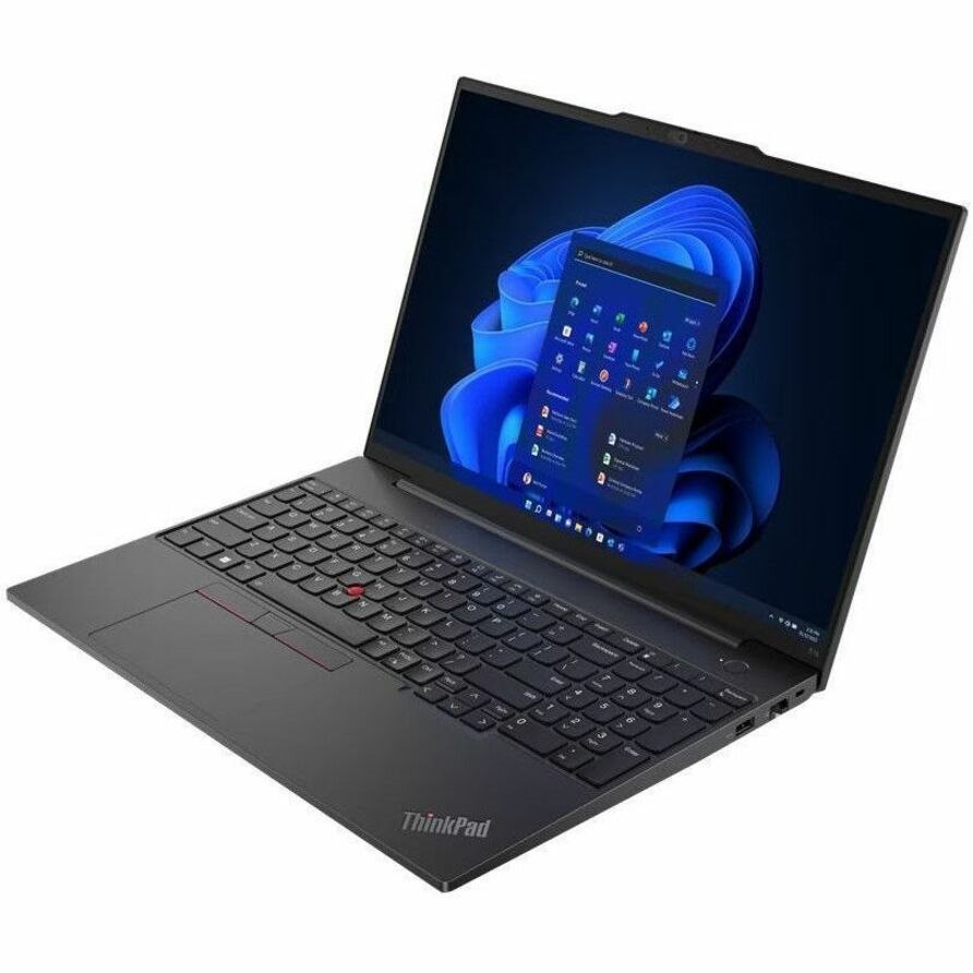 Lenovo ThinkPad E16 Gen 1 21JT001BUS 16" Notebook - WUXGA - AMD Ryzen 5 7530U - 16 GB - 256 GB SSD - English Keyboard - Graphite Black