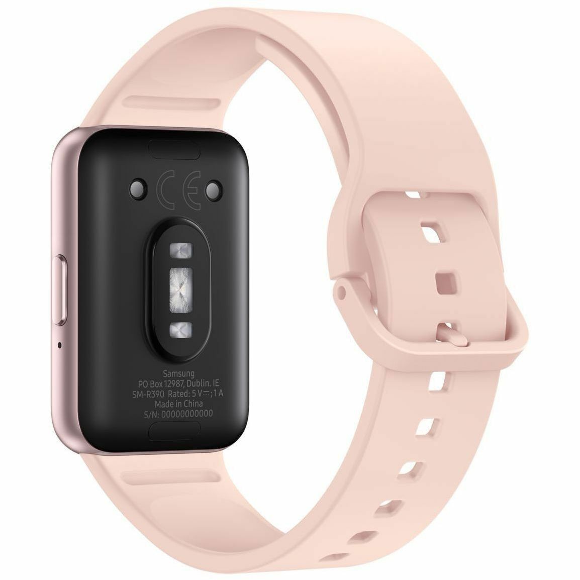 Samsung Galaxy Fit3 SM-R390 Smart Watch - Rectangular Case Shape - 40 mm Case Height - Unisex - Pink, Pink Gold Body Color - Pink Case Color - Pink Band Color - Aluminium Body Material - Aluminium Case Material - Silicon Band Material