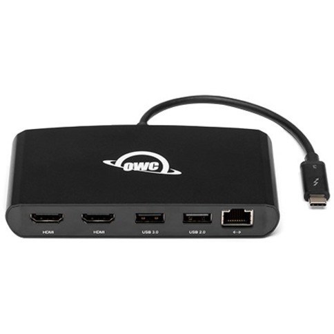 OWC 5-Port Thunderbolt mini Dock With Dual 4K HDMI, Dual USB + Gigabit Ethernet