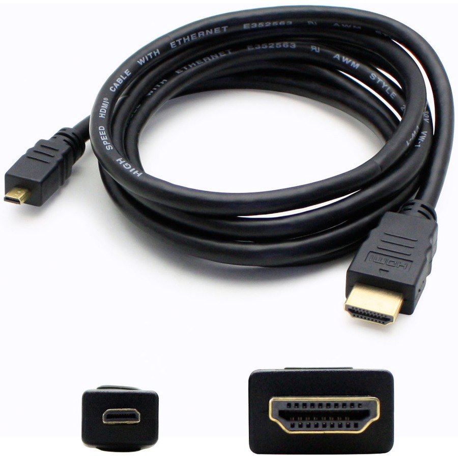 AddOn 5-Pack of 6ft HDMI 1.4 Male to Micro-HDMI 1.4 Male Black Cables For Resolution Up to 4096x2160 (DCI 4K)