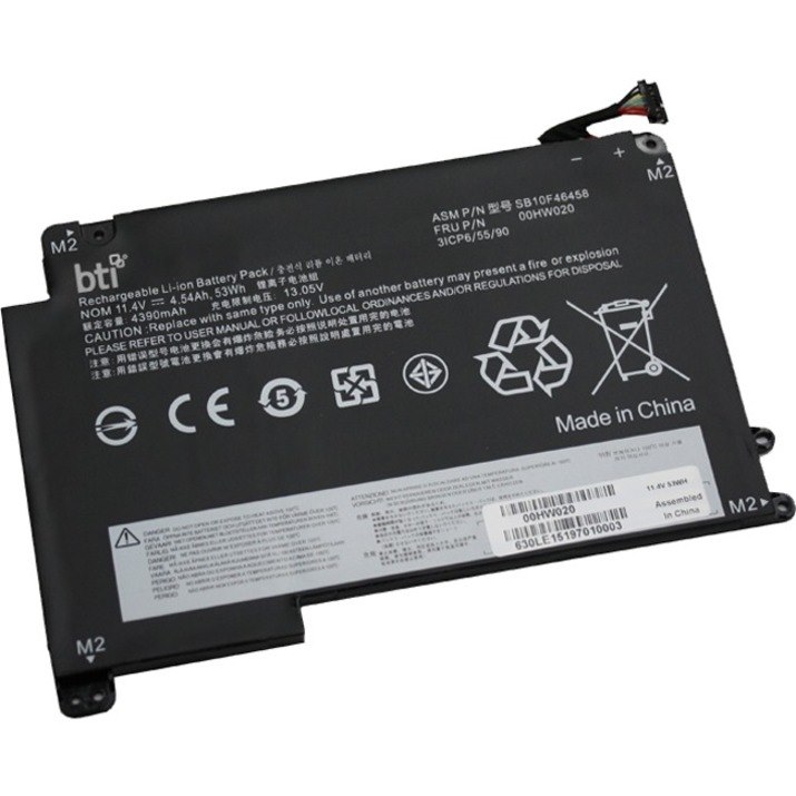 BTI 00HW020-BTI 11.4V 53WHR LI-ION BATTERY 00HW020, 00HW021, SB10F46458, SB10F46459