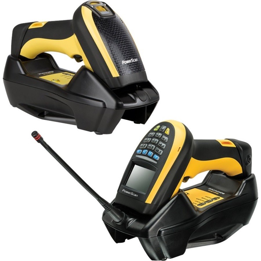 Datalogic PowerScan PBT9501 Handheld Barcode Scanner Kit - Wireless Connectivity - Yellow