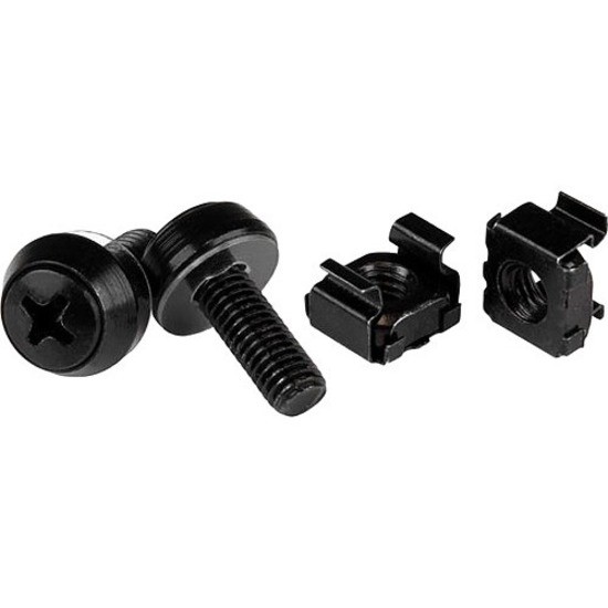 STARTECH.COM 50-PACK M6 12MM SCREWS, SQUARE HOLE CAGE NUTS AND INSTALLATION TOOL, HARDWARE