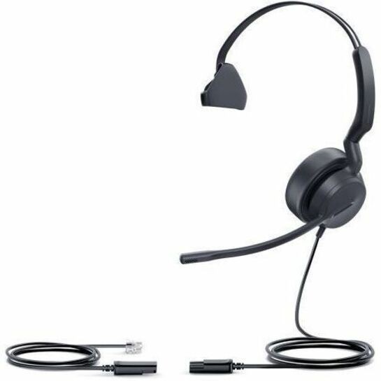 Yealink Call Center Headset; Mono Headset; Noise-Cancelling Microphone; Leather