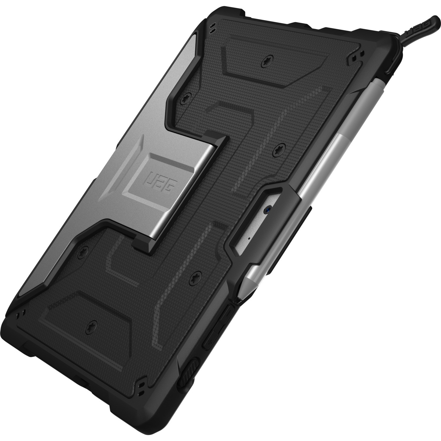 Urban Armor Gear Metropolis Rugged Keyboard/Cover Case Microsoft Surface Go, Surface Go 2, Surface Go 3, Surface Go 4 Tablet - Black
