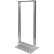 Rack Solutions 24U 2Post Rack with 12-24 Holes (Clear)