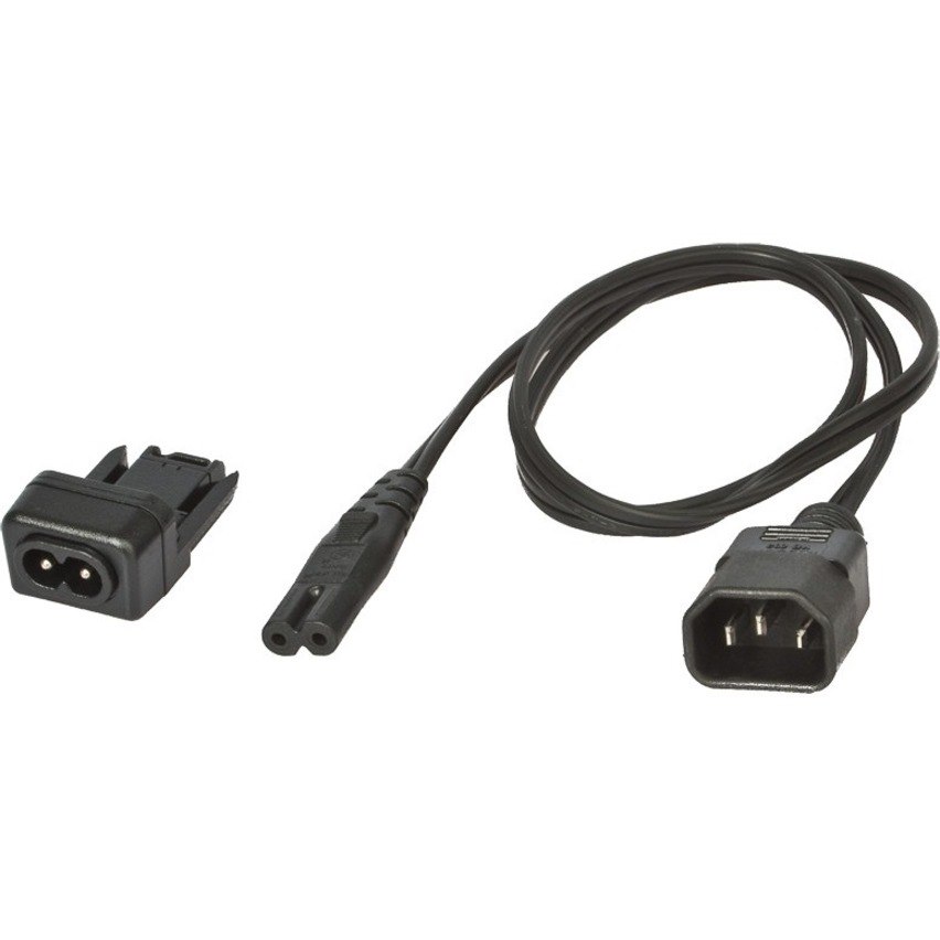 USRobotics AC Power Cord C14 to C7 + IEC C8 Adaptor