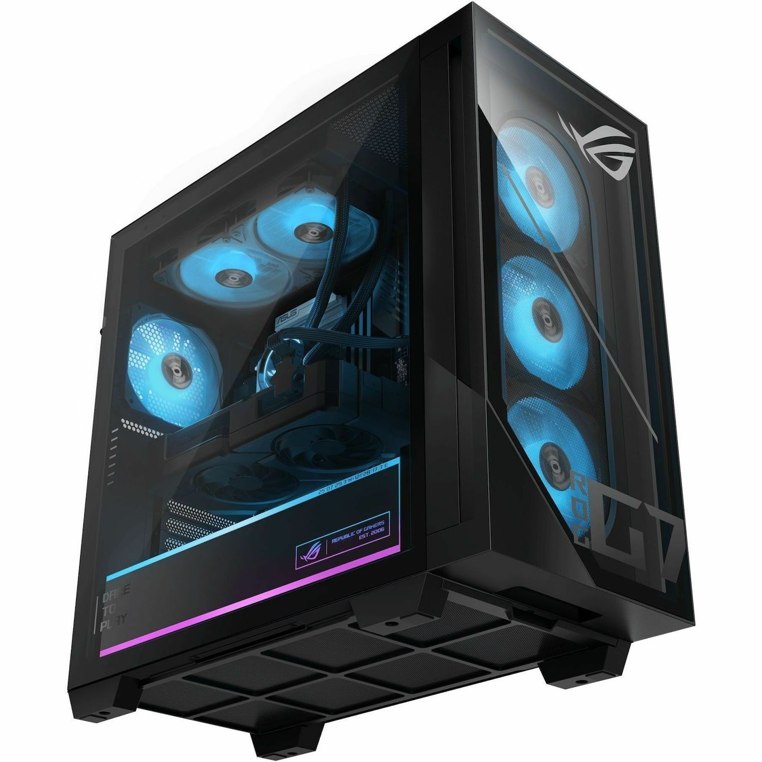 Asus ROG G700 G700TF-07265F272W Gaming Desktop Computer - Intel Core Ultra 7 265F - 32 GB - 1 TB PCI Express NVMe 4.0 SSD - Black