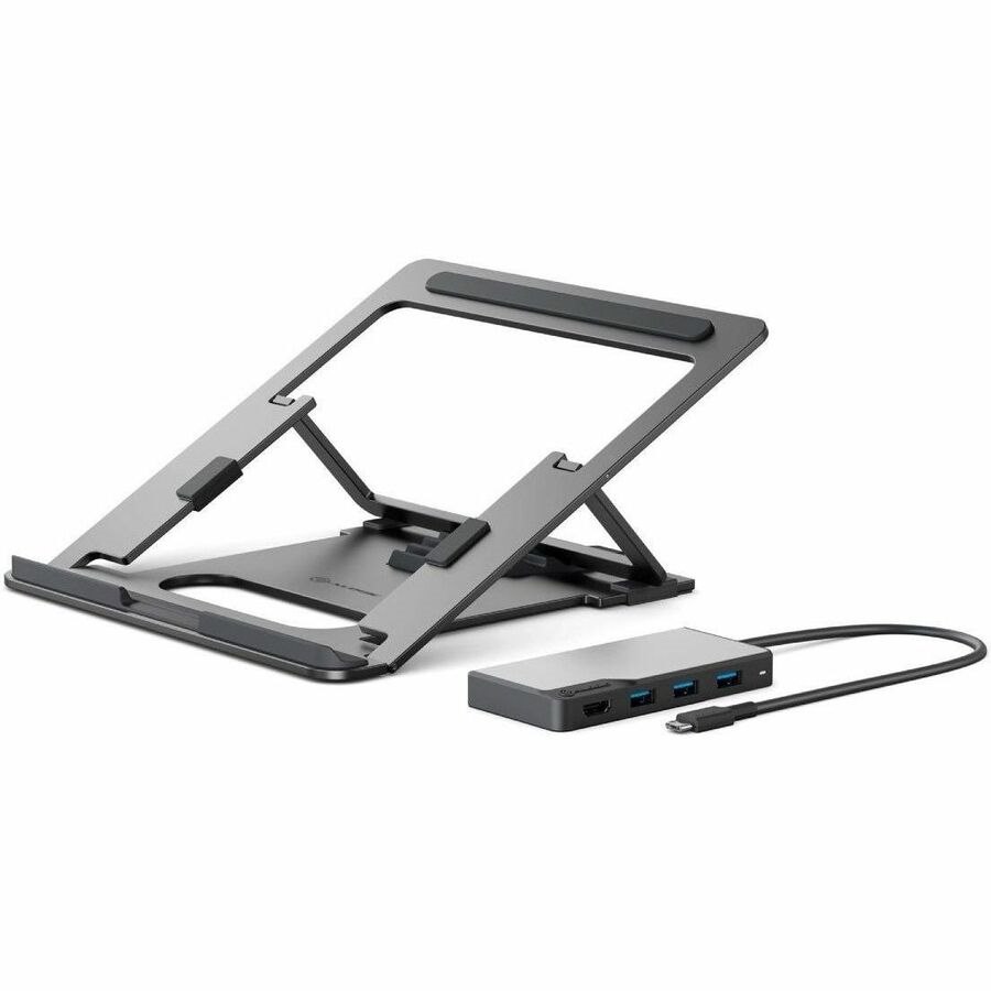 Alogic FLEX Adjustable Laptop Stand with 5-in-1 4K USB-C Hub