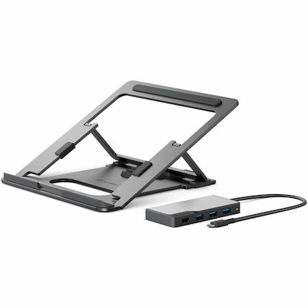 Alogic FLEX Adjustable Laptop Stand with 5-in-1 4K USB-C Hub