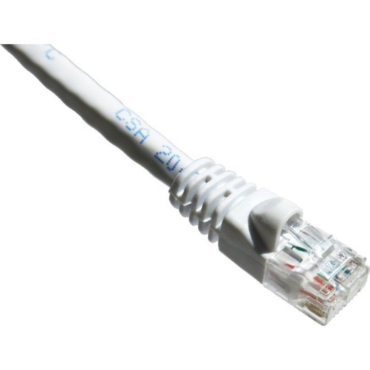 Axiom 10FT CAT6A 650mhz Patch Cable Molded Boot (White)