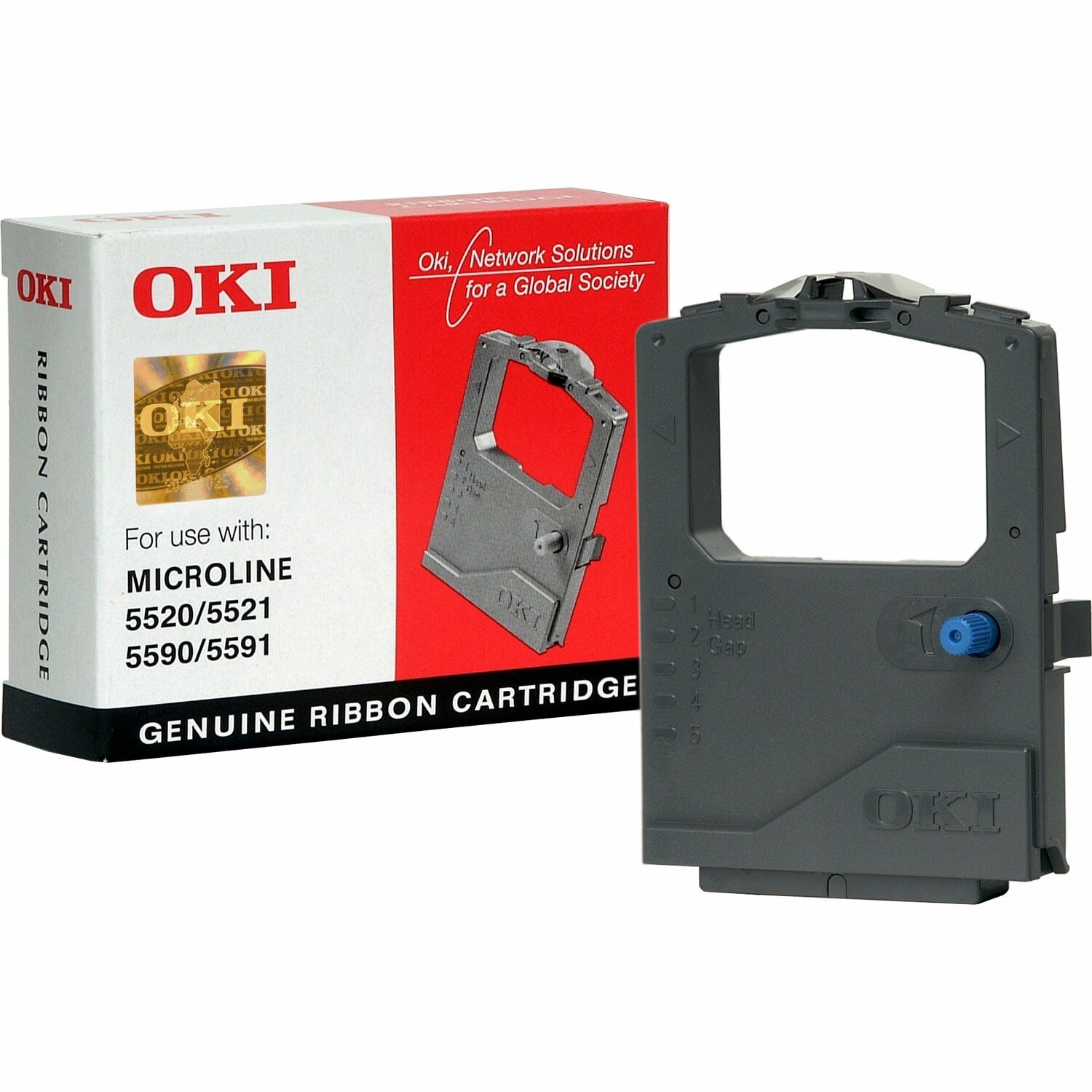 Oki 01126301 Dot Matrix Ribbon Cartridge - Black Pack