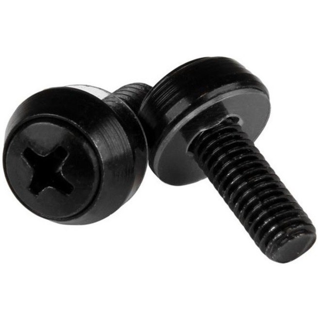 StarTech.com M6 x 12mm - Screws - 50 Pack, Black - M6 Mounting Screws for Server Rack & Cabinet